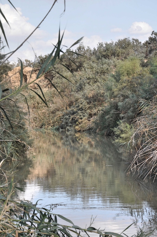 Jordan River at  Qasr el-Yahud. Photo by Leon Mauldin.