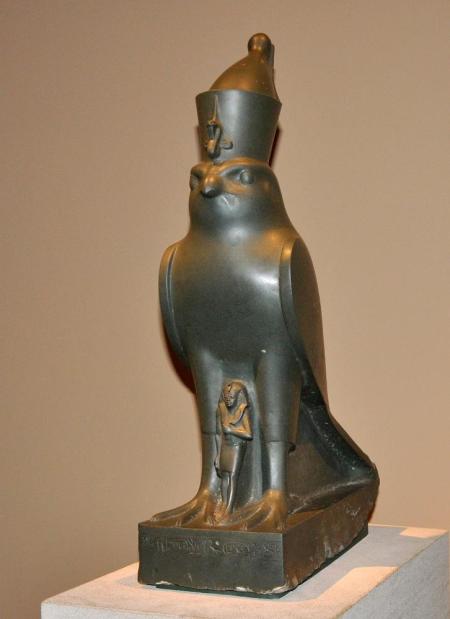 Egyptian god Horus. Metropolitan Museum. Photo by Leon Mauldin.
