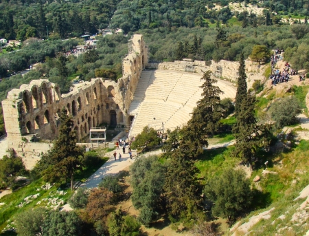 Odeum of Herodes Atticus. Athens, Greece. Photo by Leon Mauldin.