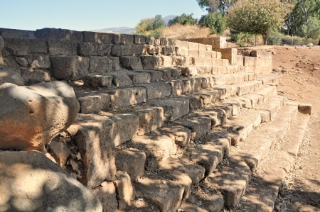 Steps leading up to the platform where the golden calf was enshrined. Photo by Leon Mauldin. 