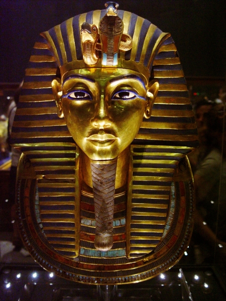 King Tut's Funerary Mask. Egyptian Museum. Photo by Leon Mauldin.