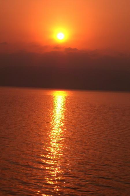 Sunrise at Sea of Galilee, Sept. 2011. Photo by Leon Mauldin.